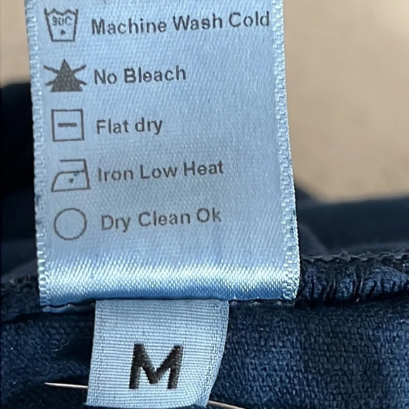 M. Singer Corduroy Pull On Drawstring Pants in Navy - NWPT - Size Medium - Picture 6 of 6